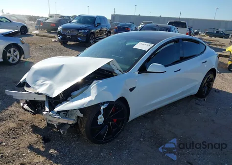 2025 Tesla Model 3 Performance from USA, damaged, VIN 5YJ3E1ET4SF028427